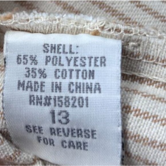 Cali 1850 Womens Striped Wide-Leg Pants Size 13 Polyester & Cotton - Picture 11 of 11